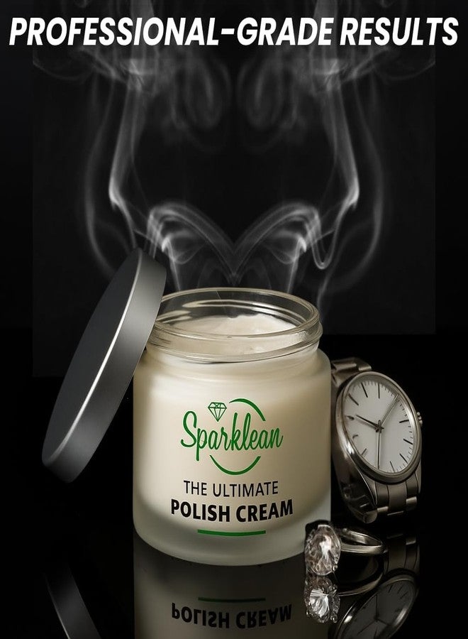 SPARKLEAN Jewelry Polish Cream - Silver Jewelry Cleaner & Tarnish Remover for Jewelry - Ideal for your Gold Cleaner Jewelry Kit or Ring Cleaning Kit (2, Ounces) - Image 3